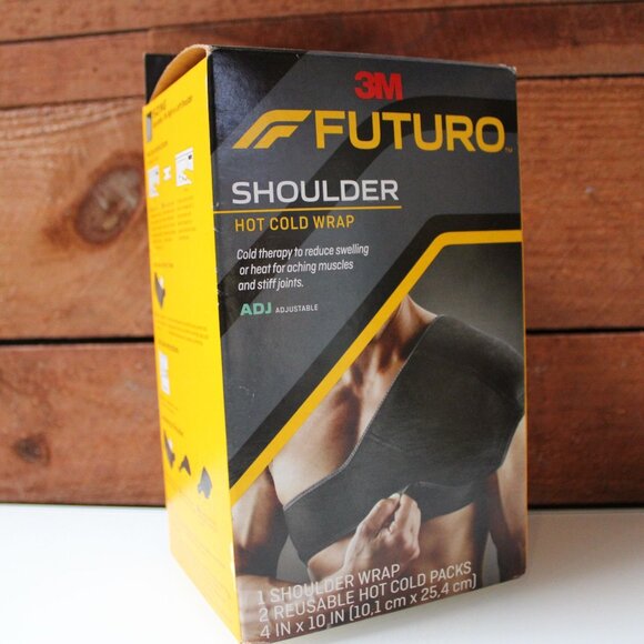 3M Futuro Shoulder Hot Cold Wrap Adjustable with 2 Reusable Gel Packs Therapy - Picture 3 of 6
